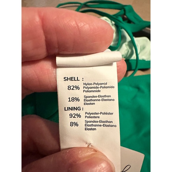 Cupshe Womens Green Strappy Back Bikini Set Two Piece Size Small - Picture 7 of 8